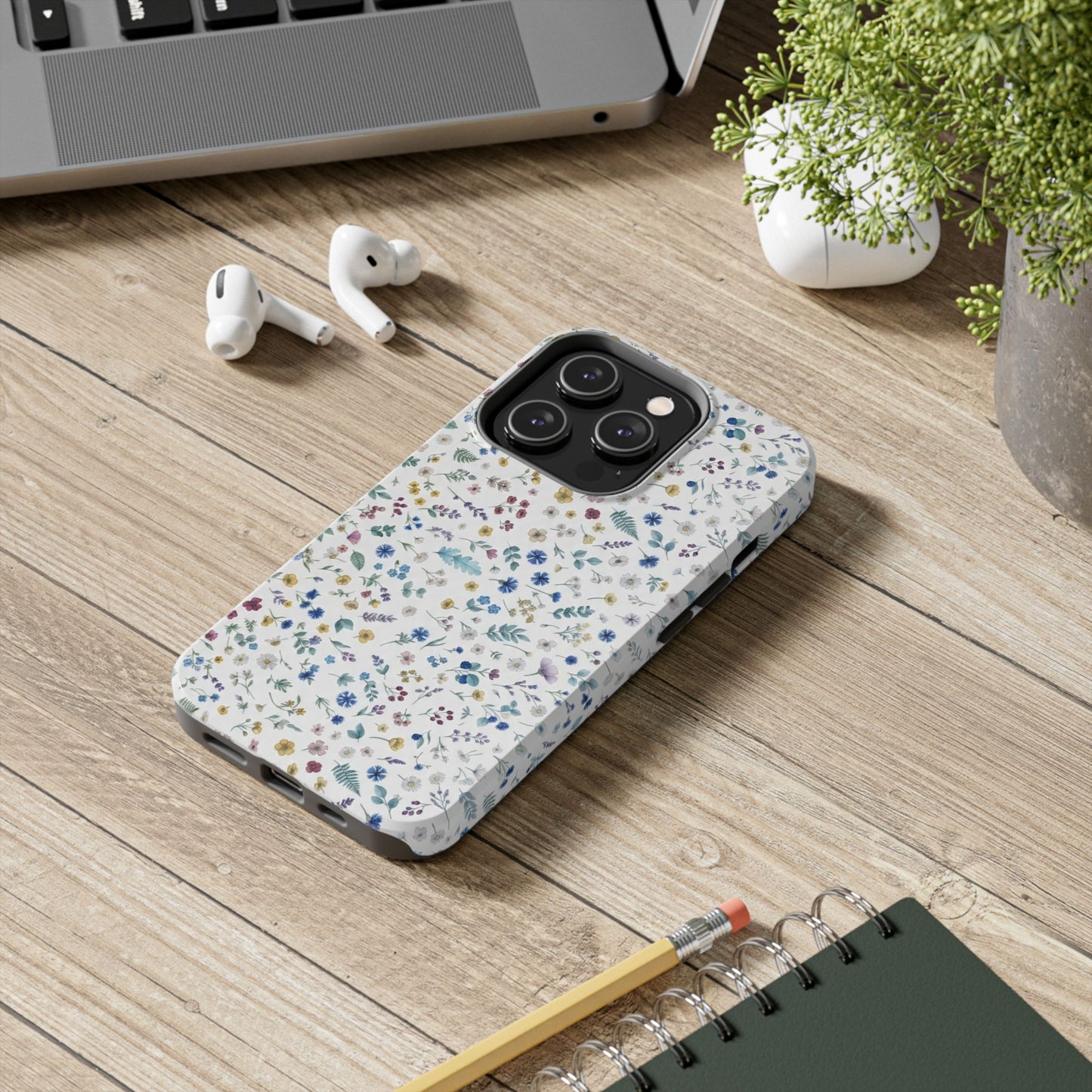 White Floral, Tough Phone Cases, Floral, Fall