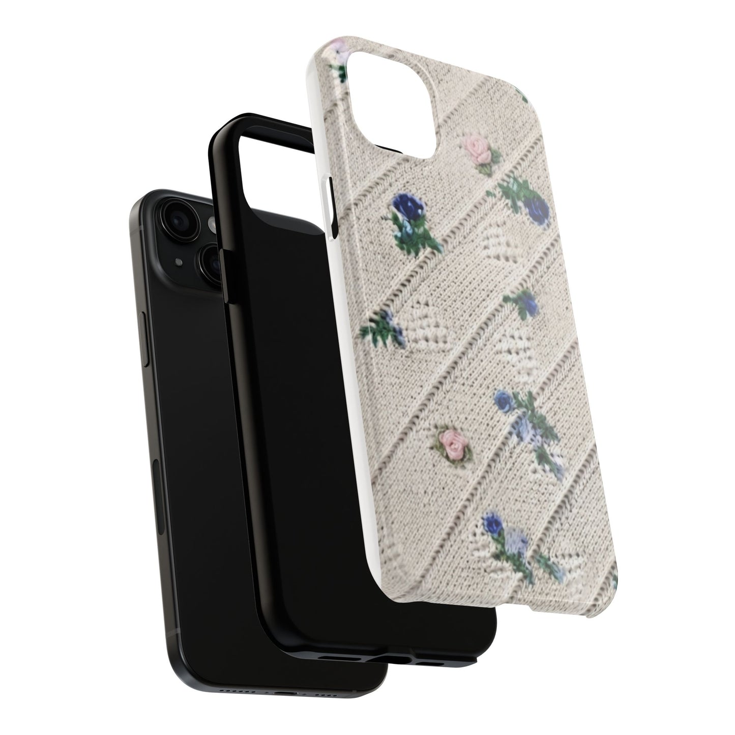 Tough Phone Cases, Fabric Like, Grandmillenial, Floral