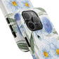 Blue Floral Tough Phone Cases