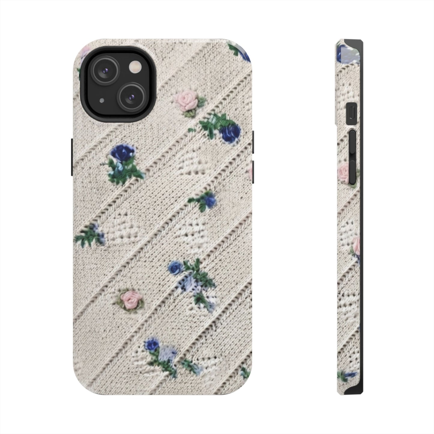 Tough Phone Cases, Fabric Like, Grandmillenial, Floral