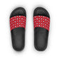 Floral Red Slide Sandals — Women's Casual Pool & Summer Slides