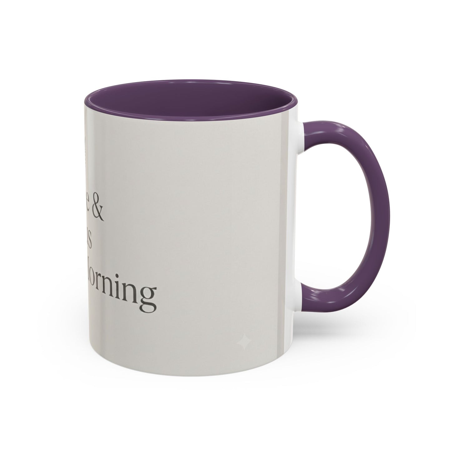Simple Coffee & Jesus Type of Morning, Faith Accent Coffee Mug (11, 15oz)