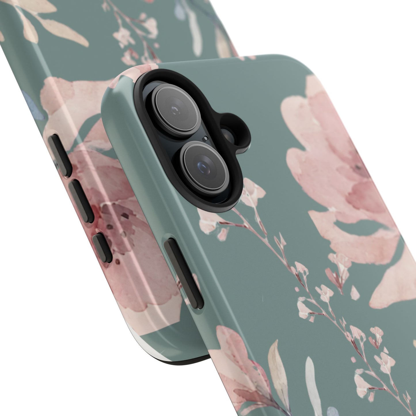 Green Fall floral Tough Phone Cases