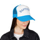 Baptized Foam Trucker Hat - Embroidered Faith Cap for Baptism & Church Celebrations