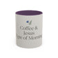 Simple Coffee & Jesus Type of Morning, Faith Accent Coffee Mug (11, 15oz)