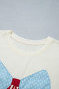 Plus Size Bow Patch T-Shirt