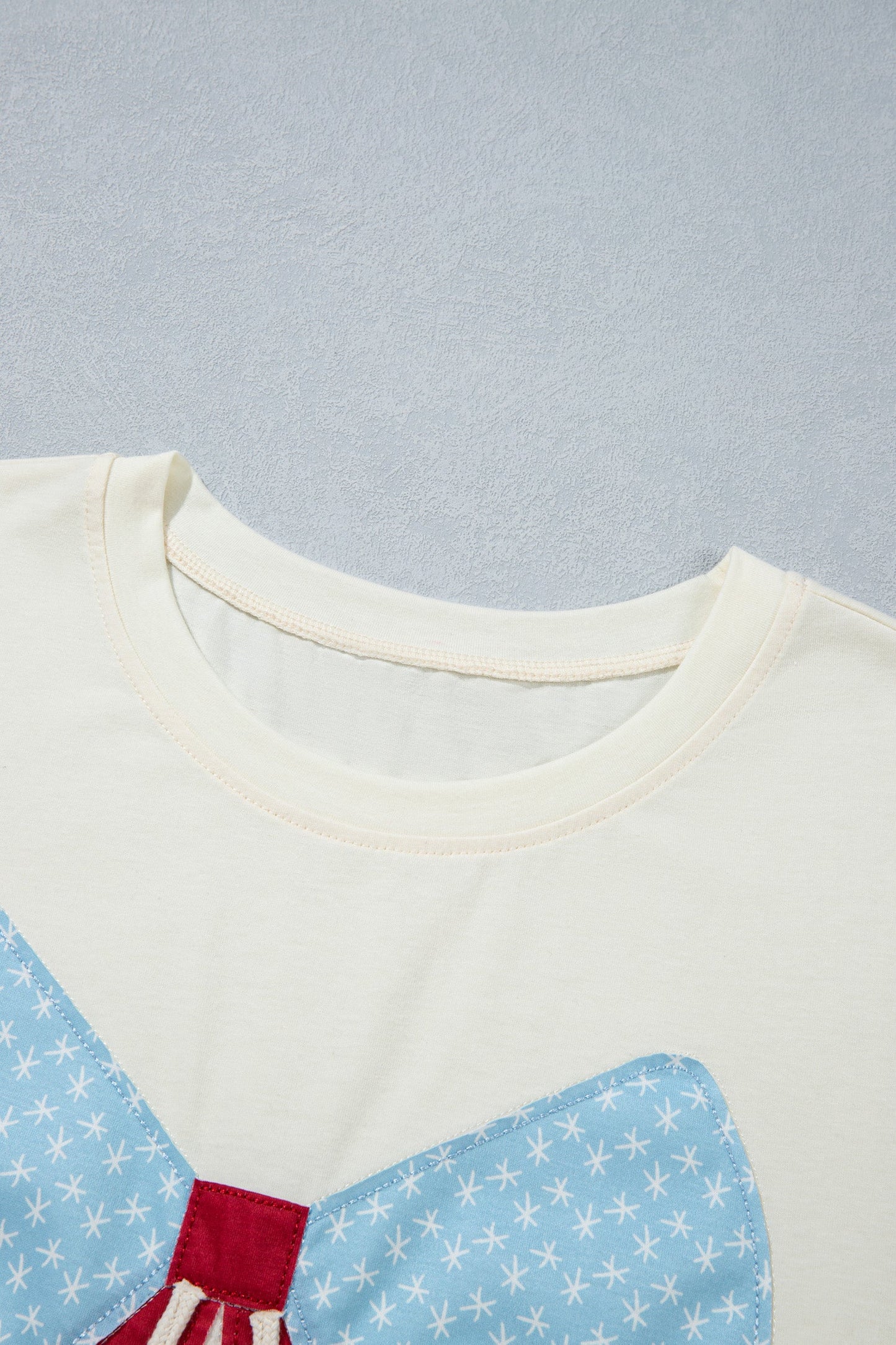 Plus Size Bow Patch T-Shirt