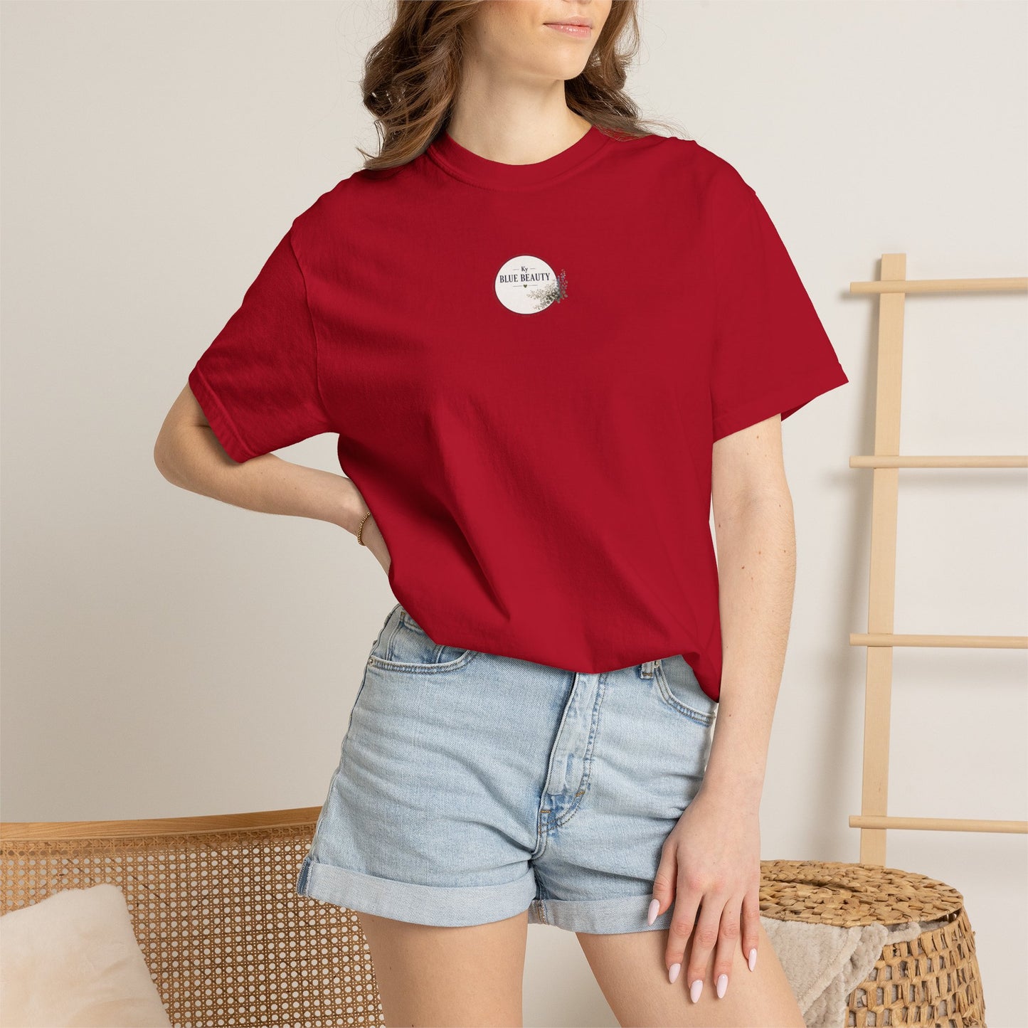 T-Shirt — 'Ky Blue Beauty' Vintage Botanical Tee