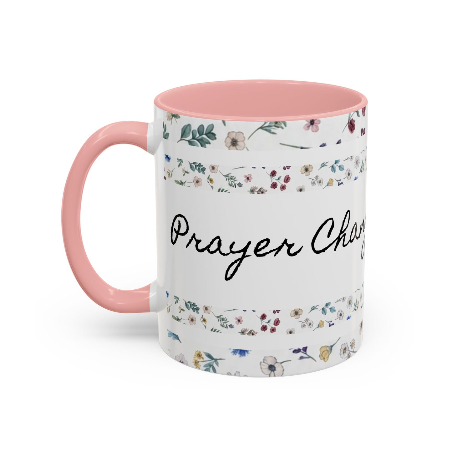 Prayer Changes Everything Accent Coffee Mug (11, 15oz)