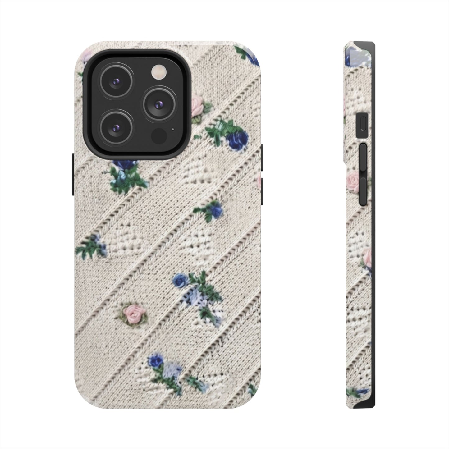 Tough Phone Cases, Fabric Like, Grandmillenial, Floral