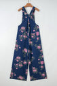 Floral Pleated High Waist Wide Leg Jumpsuit