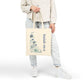 Isaiah 46:4 Floral Canvas Tote — Christian Scripture Reusable Grocery Bag