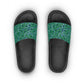 Floral Green Slide Sandals — Women's Casual Summer Slides