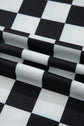 Checker Colorblock Mock Neck Top & Short Set