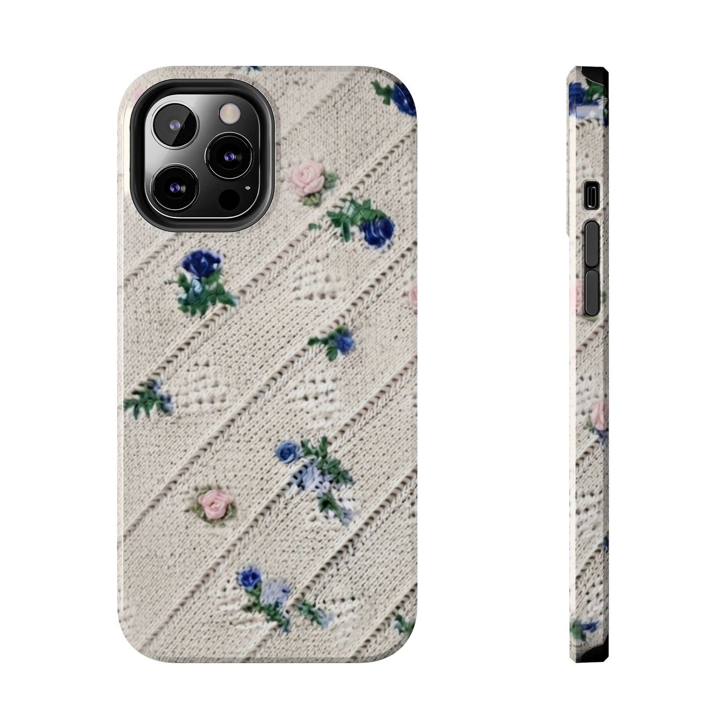 Tough Phone Cases, Fabric Like, Grandmillenial, Floral