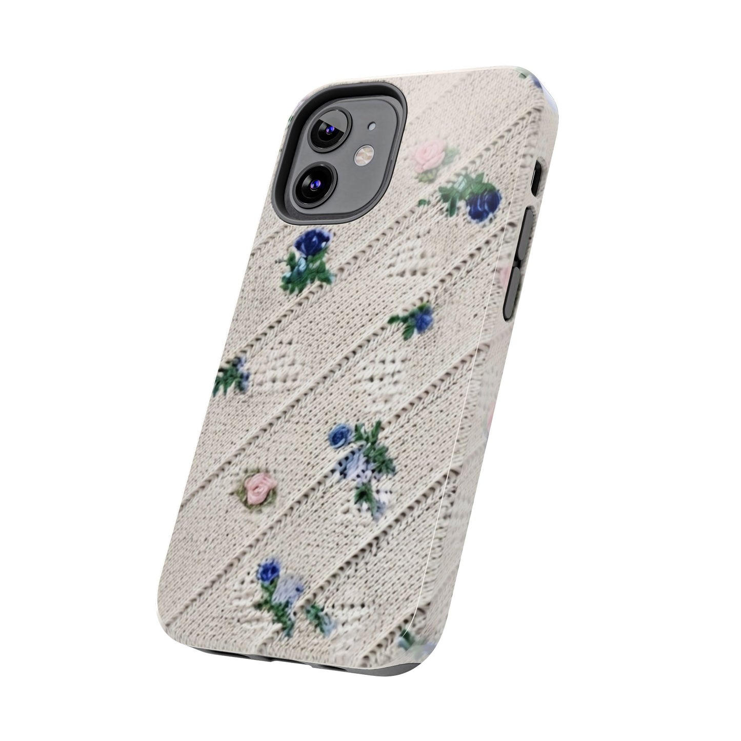 Tough Phone Cases, Fabric Like, Grandmillenial, Floral