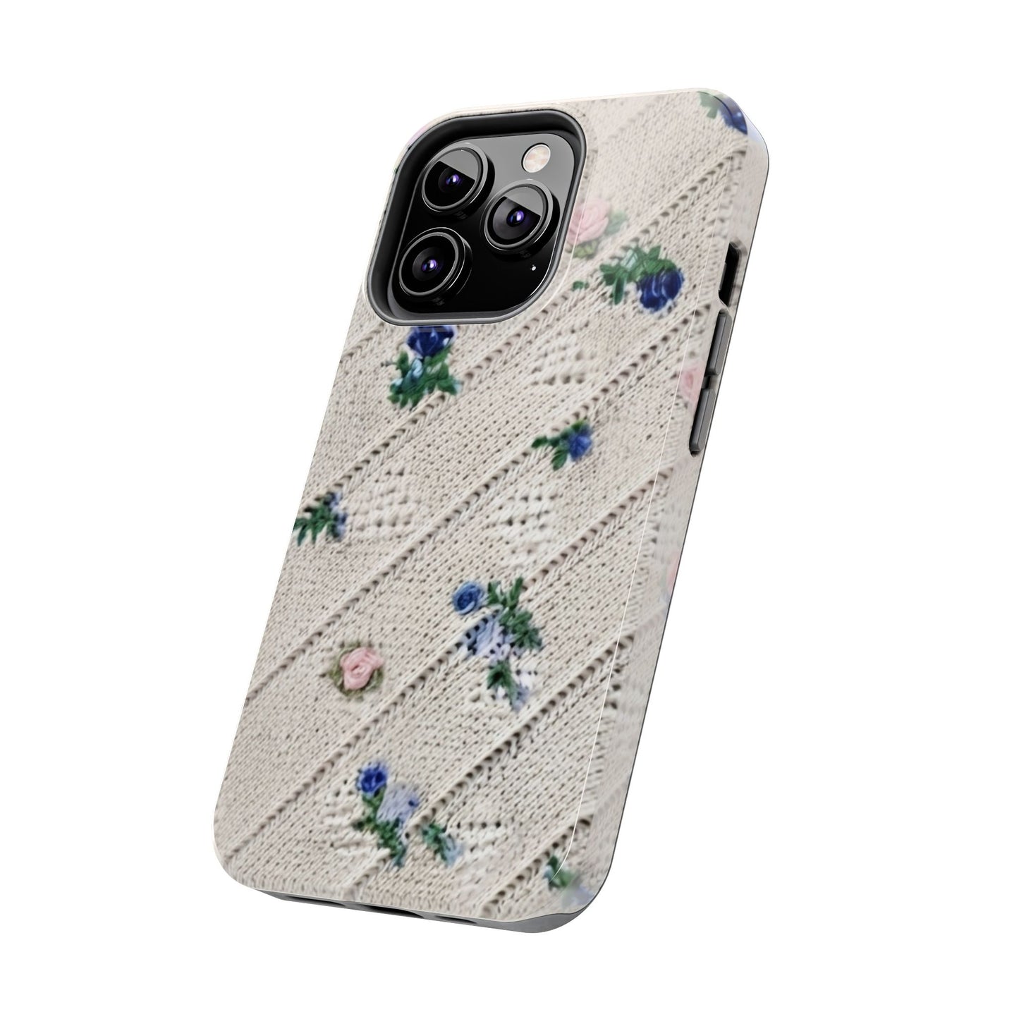 Tough Phone Cases, Fabric Like, Grandmillenial, Floral