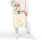 Grace Floral Canvas Tote — Cotton Grocery & Everyday Shopper, Minimalist