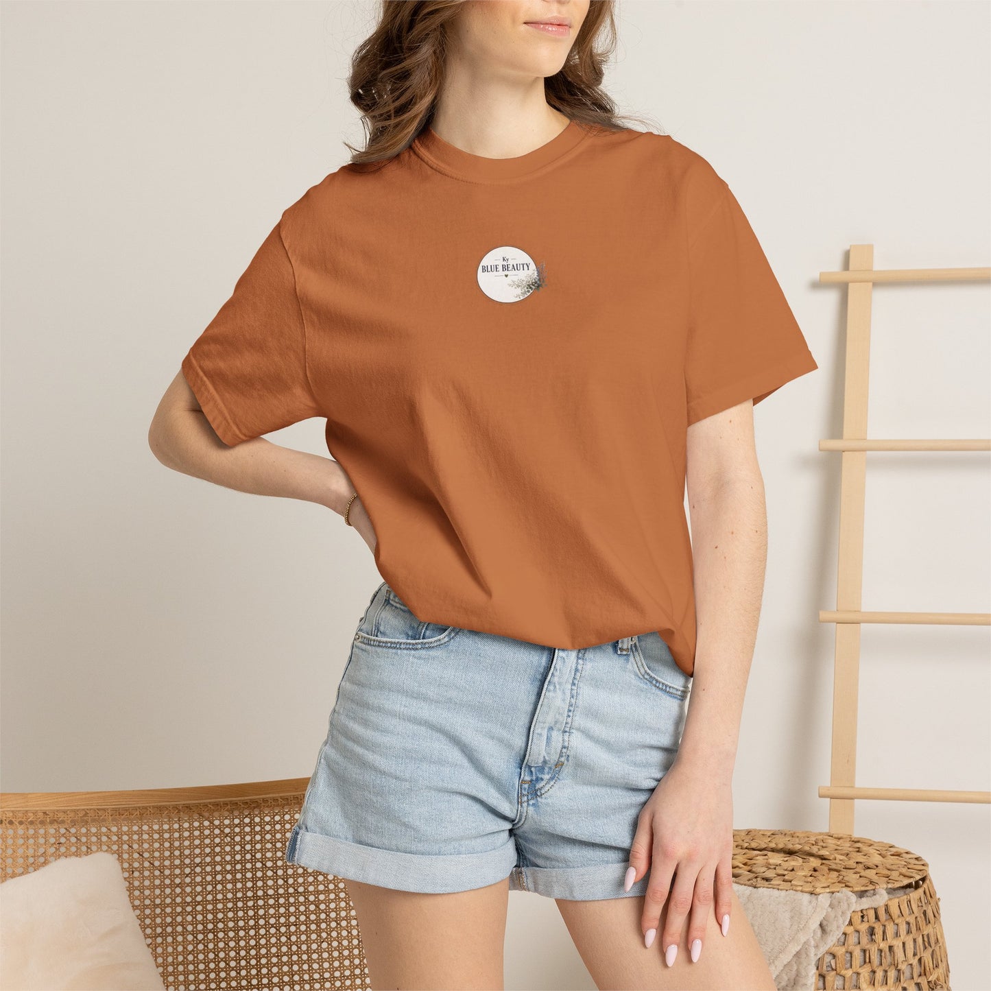 T-Shirt — 'Ky Blue Beauty' Vintage Botanical Tee