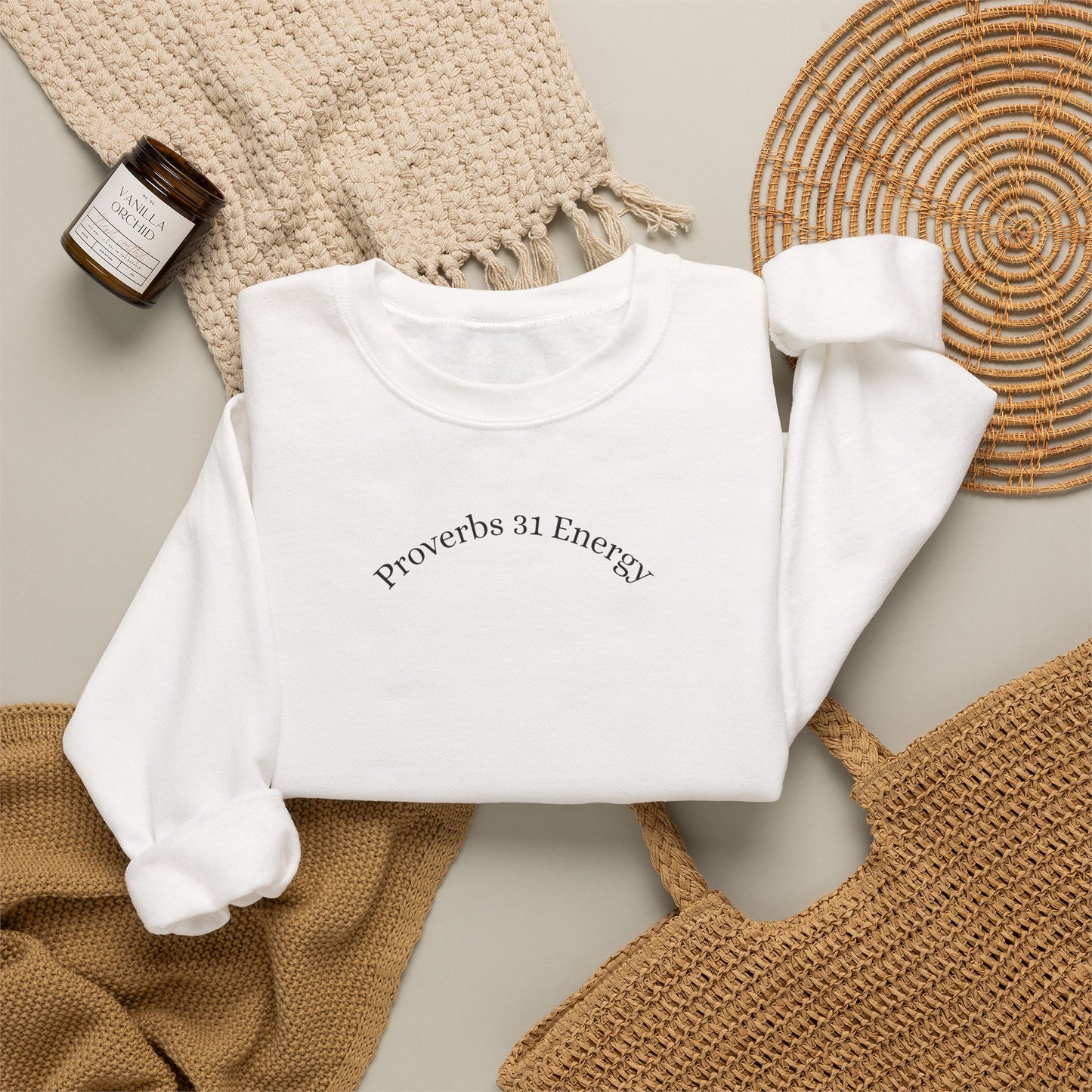Proverbs 31 Energy-- Unisex Heavy Blend™ Crewneck Sweatshirt