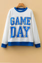GAME DAY Varsity Stripe Crewneck Sweatshirt