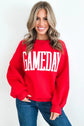 GAMEDAY Embroidered Patch Pattern Sweatshirt