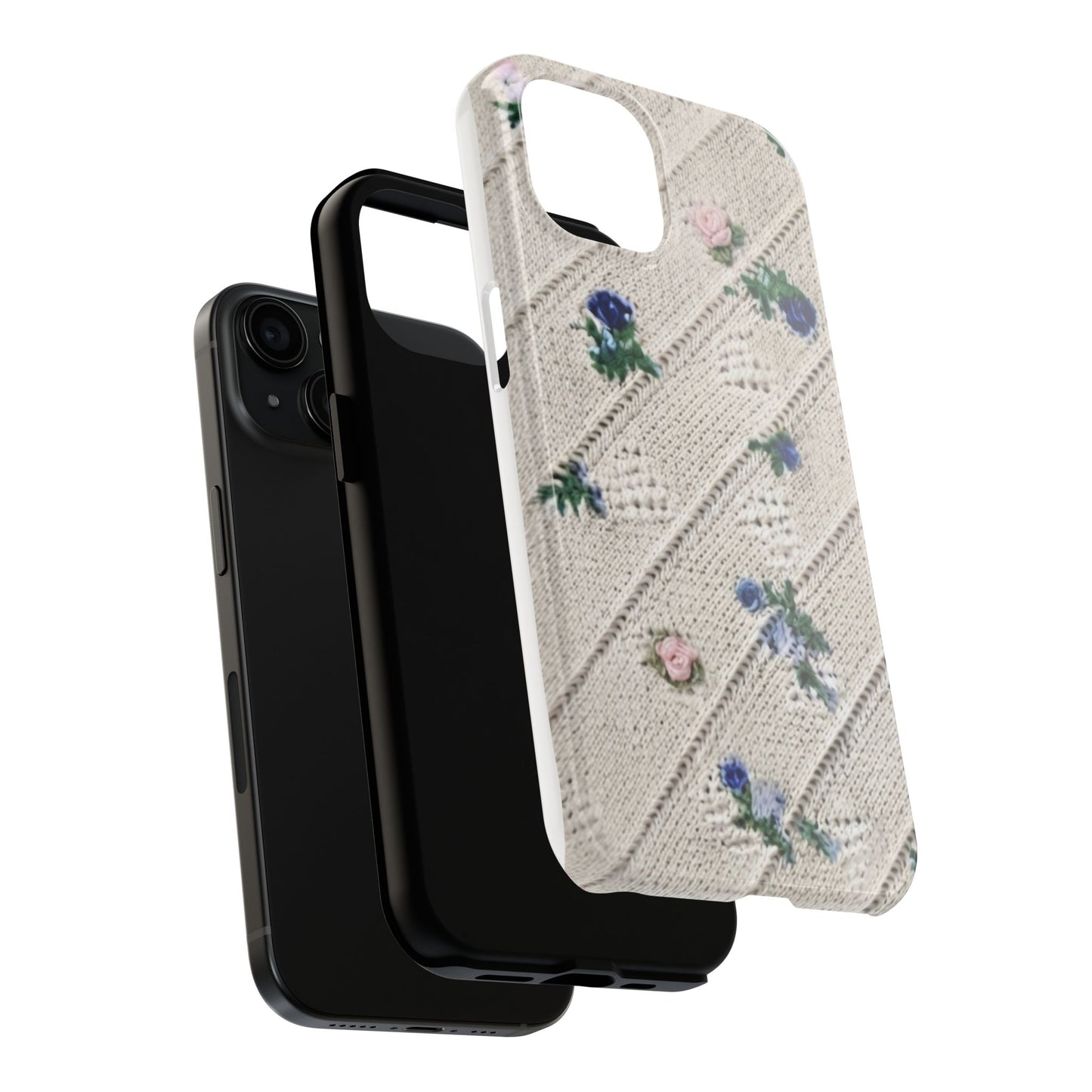Tough Phone Cases, Fabric Like, Grandmillenial, Floral