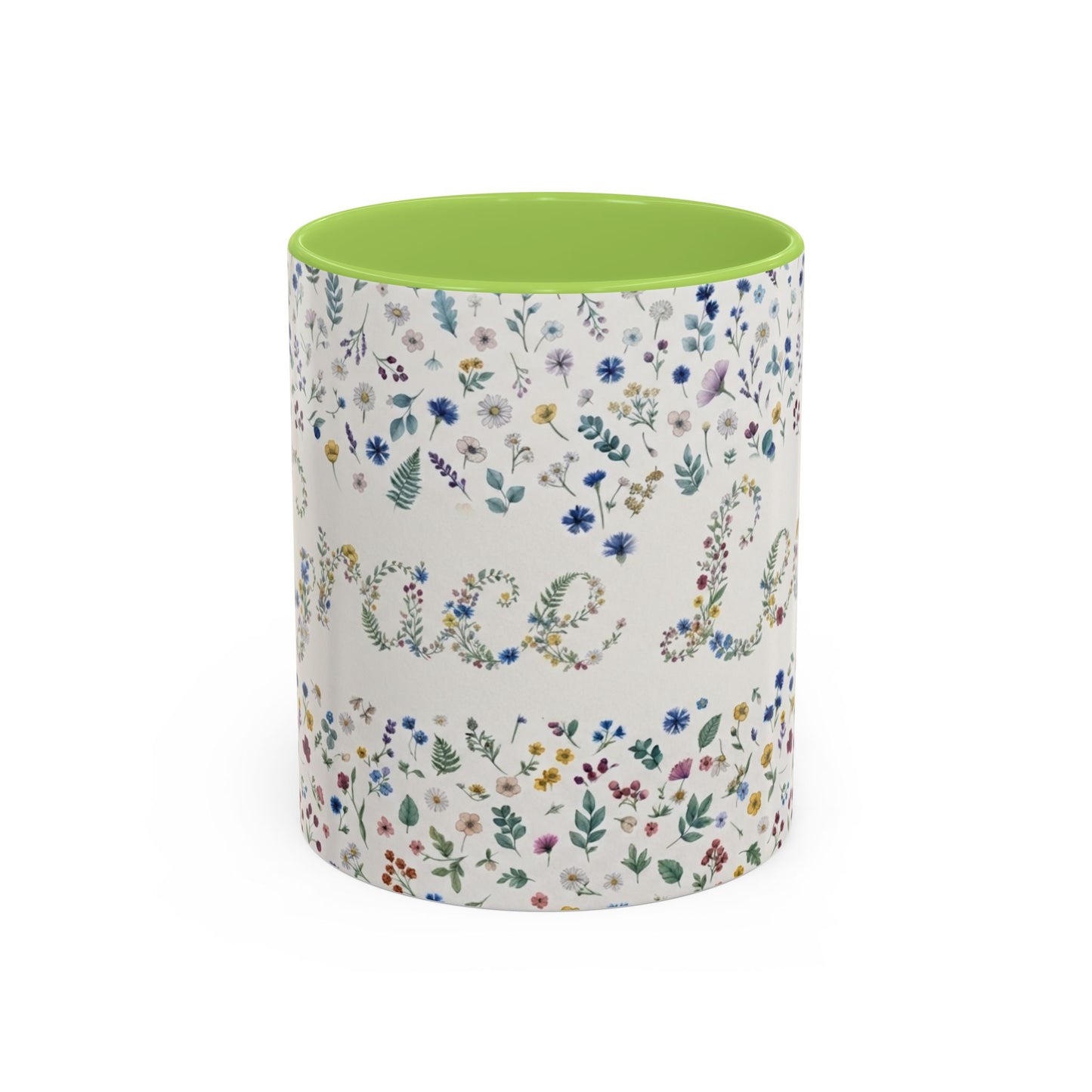 Grace Led Floral, Faith, Coffee Mug (11, 15oz)