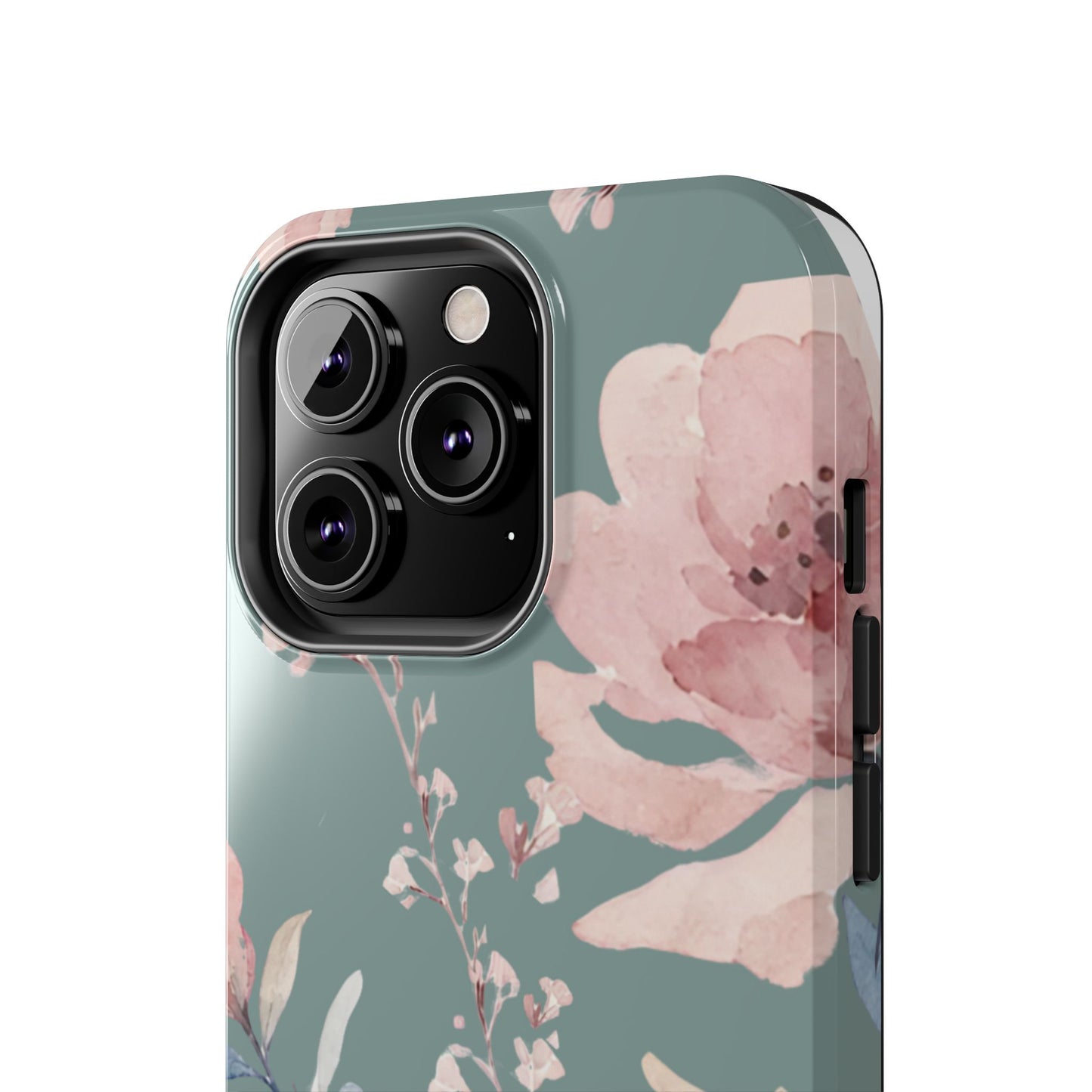Green Fall floral Tough Phone Cases