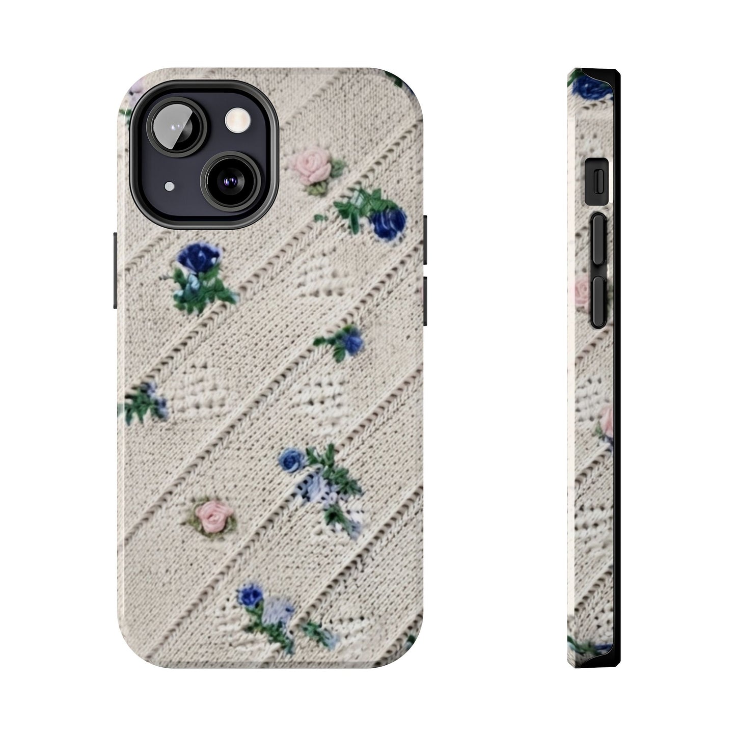 Tough Phone Cases, Fabric Like, Grandmillenial, Floral