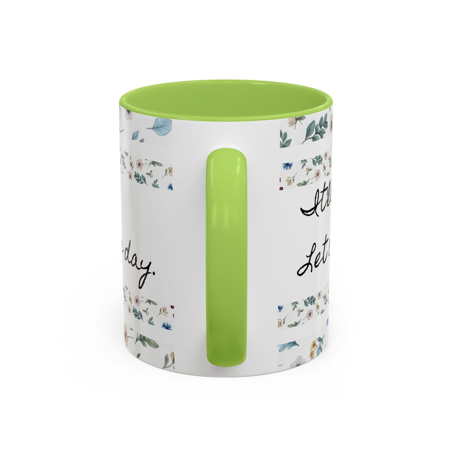 "It's okay, Let Coffee & Prayer Fuel the day." Accent Coffee Mug (11, 15oz)