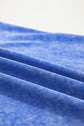 Solid Mineral Wash Raw Seam Lace Sleeve Tee