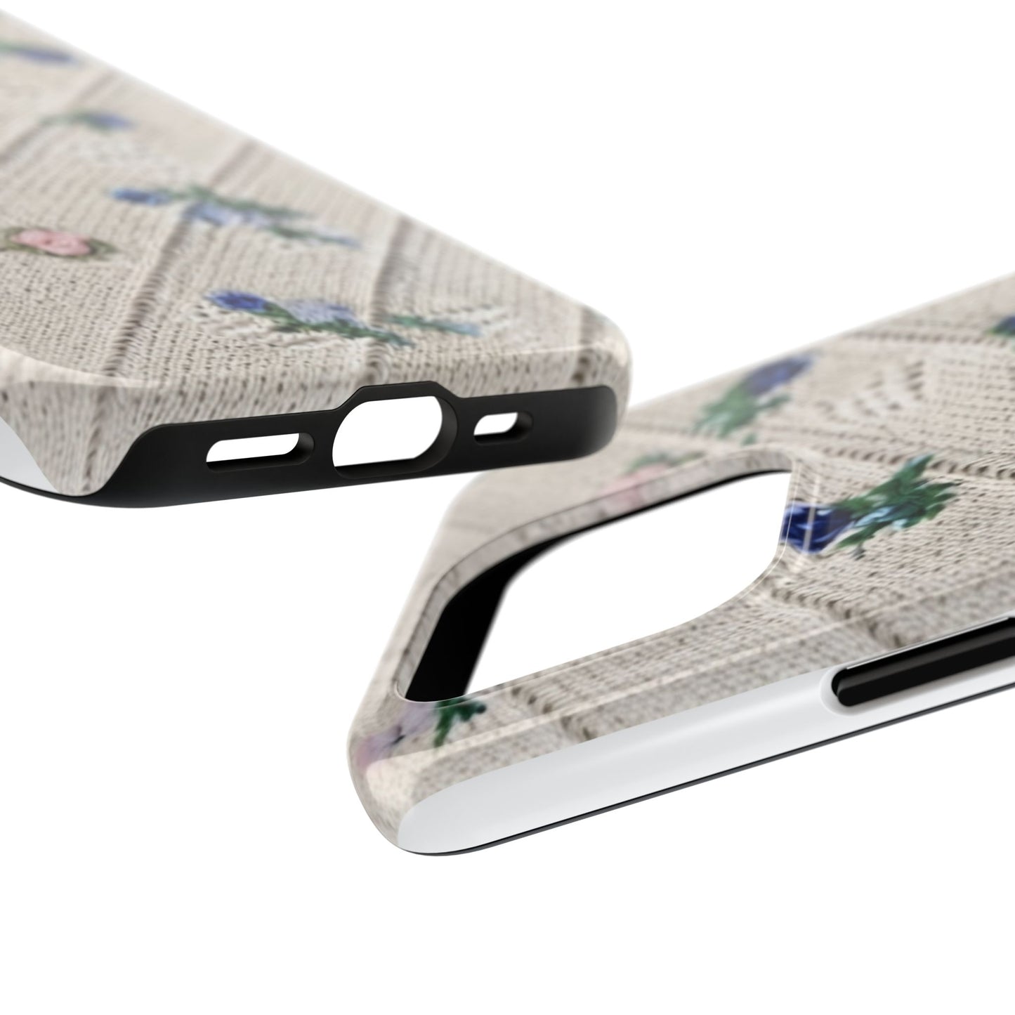 Tough Phone Cases, Fabric Like, Grandmillenial, Floral