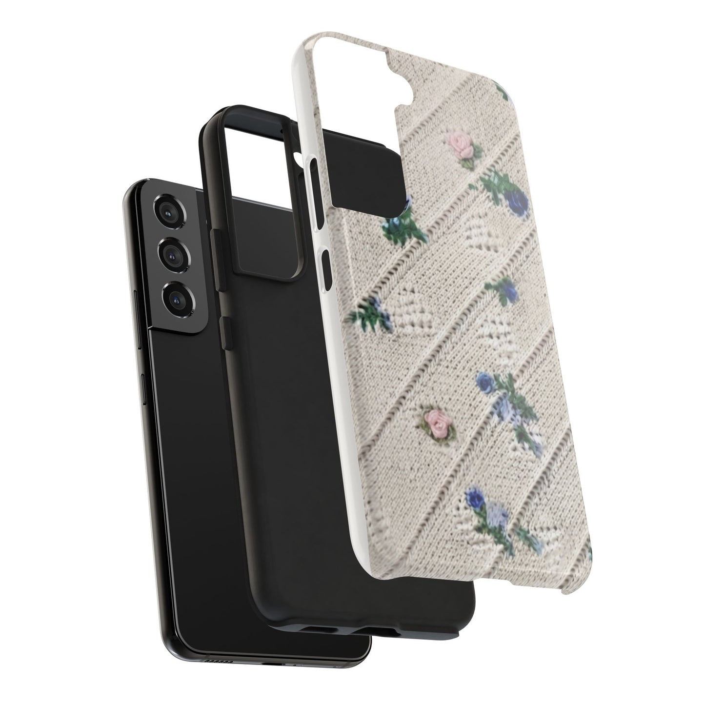 Tough Phone Cases, Fabric Like, Grandmillenial, Floral