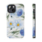 Blue Floral Tough Phone Cases