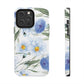 Blue Floral Tough Phone Cases