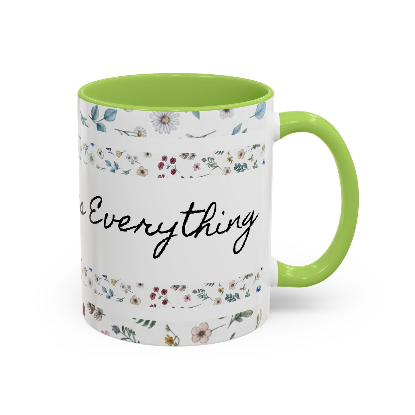 Prayer Changes Everything Accent Coffee Mug (11, 15oz)