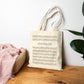 Let me Grow Lord, Canvas Tote Bag, Floral, Faith Simple