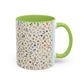 Fall Floral, Yellow Accent Coffee Mug (11, 15oz)