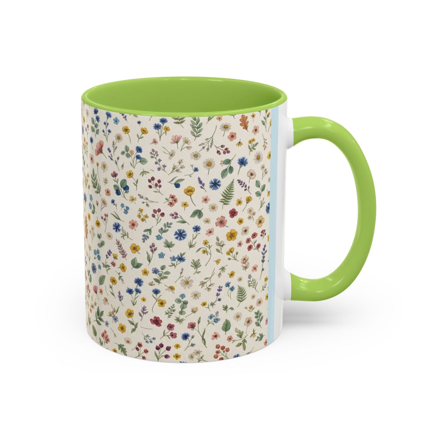 Fall Floral, Yellow Accent Coffee Mug (11, 15oz)