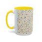 Fall Floral, Yellow Accent Coffee Mug (11, 15oz)