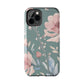 Green Fall floral Tough Phone Cases