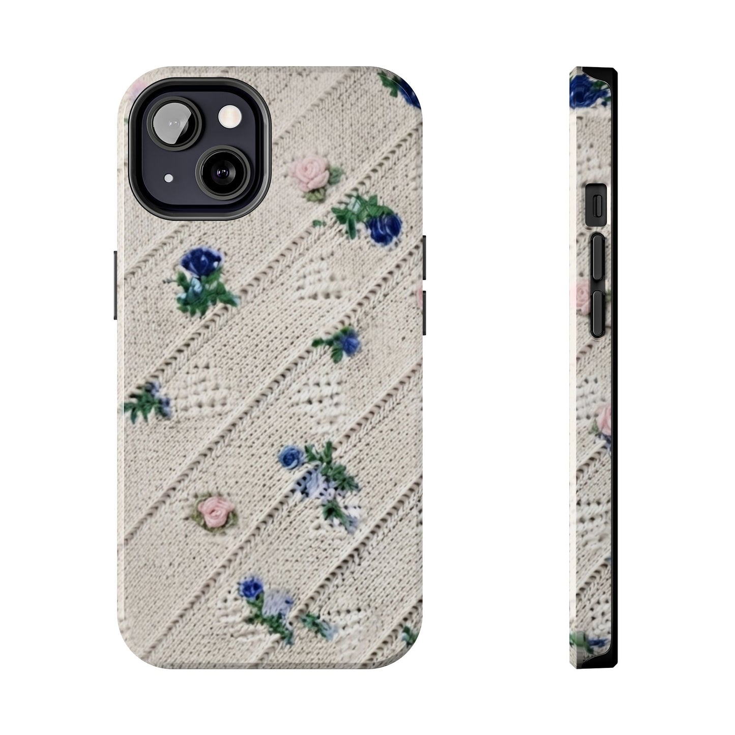 Tough Phone Cases, Fabric Like, Grandmillenial, Floral