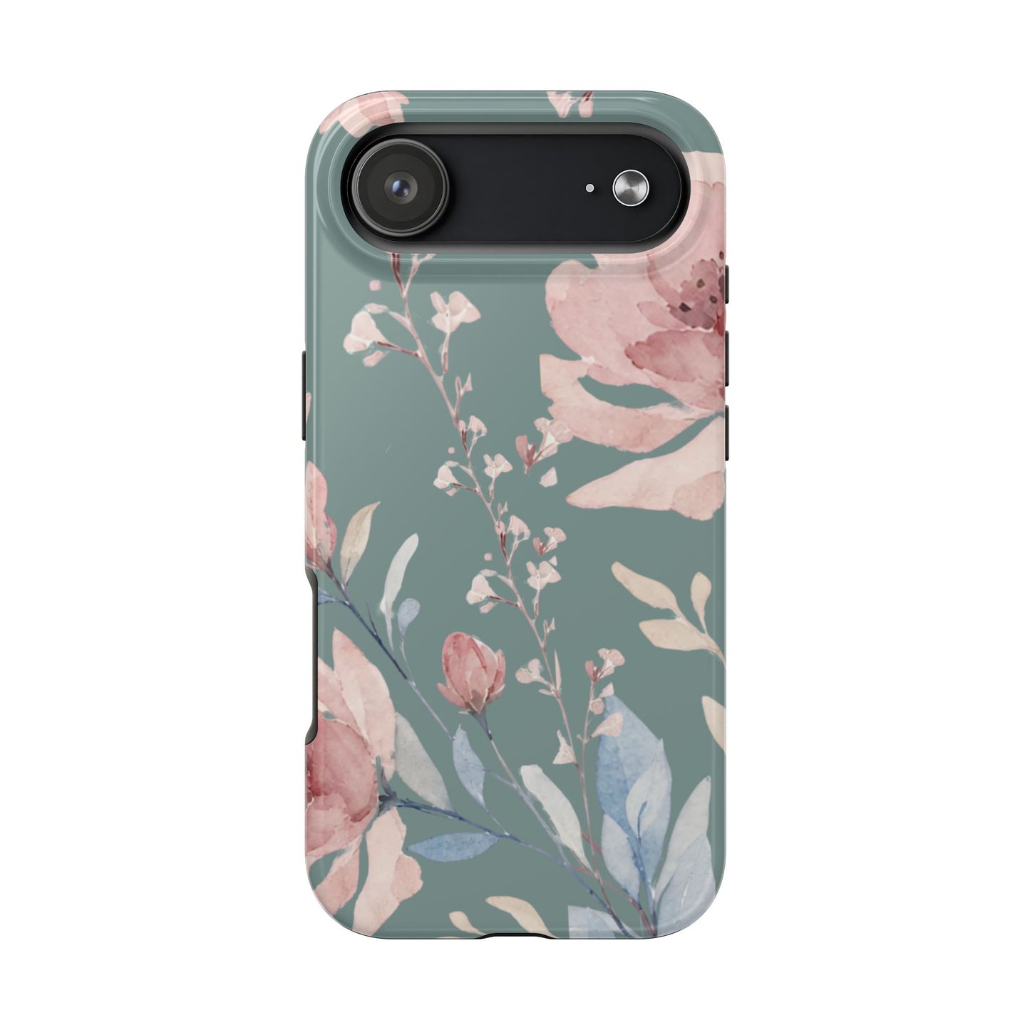 Green Fall floral Tough Phone Cases