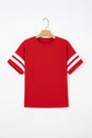 Varsity Stripe Crew Neck Short Sleeve T-Shirt