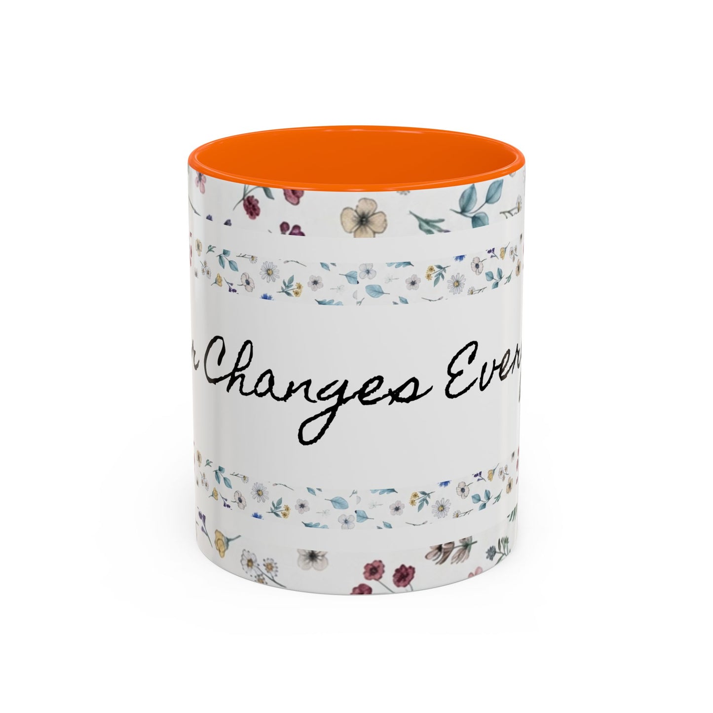 Prayer Changes Everything Accent Coffee Mug (11, 15oz)