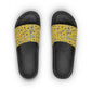 Yellow Floral Slide Sandals — Women's Summery Pool & Beach Slides