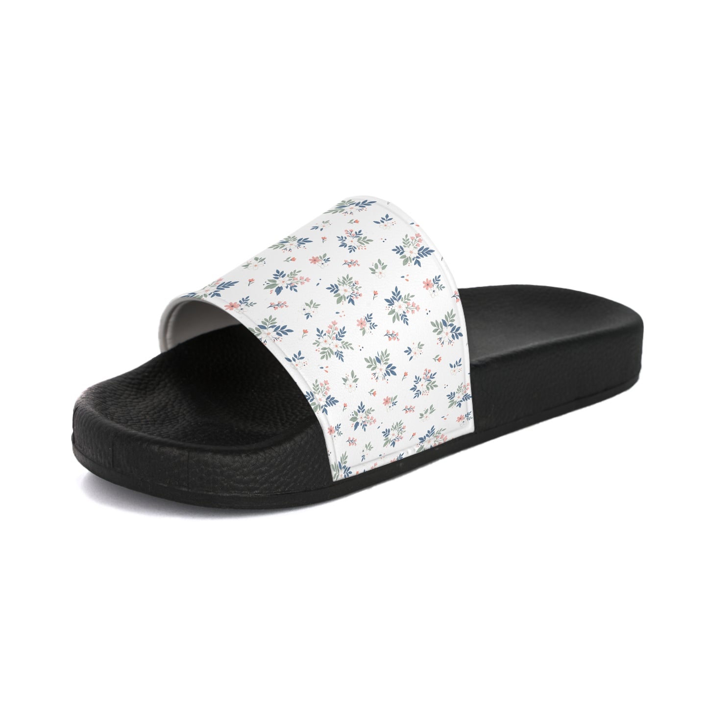 Floral Print Slide Sandals — Women's Cute Summer Slides