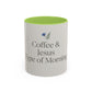 Simple Coffee & Jesus Type of Morning, Faith Accent Coffee Mug (11, 15oz)