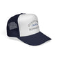 Trucker Cap — "It's Just Earth, Chill Out" Romans 12:2 Christian Mesh Hat